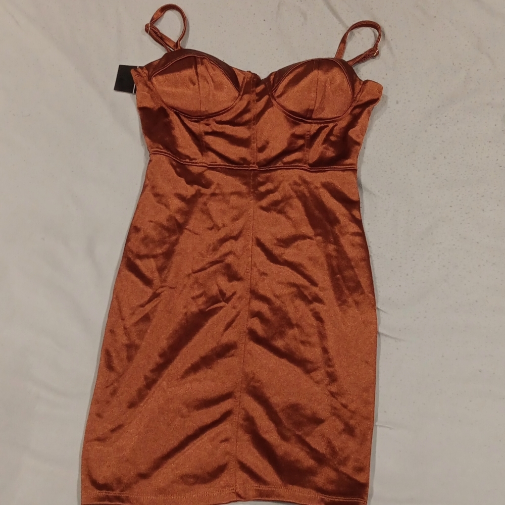 Bronze Bodycon dress